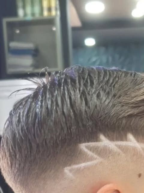 Haartattoo mit Fade